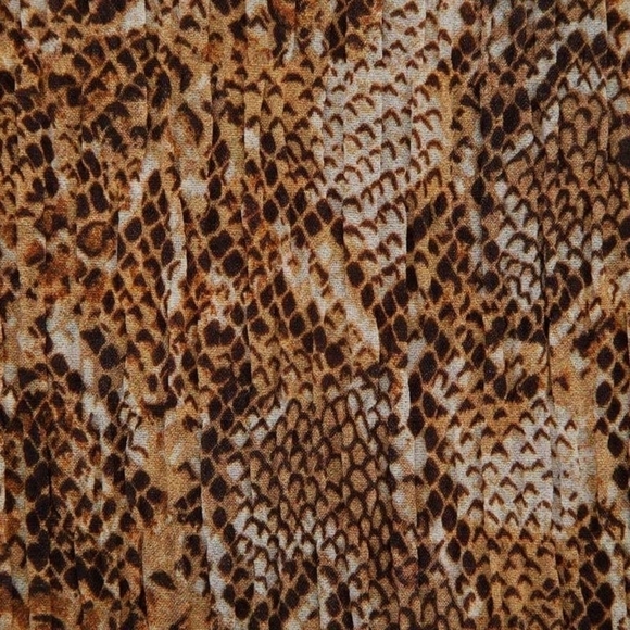 Nanushka Brown Animal Print Smocked Spaghetti Strap Matea Tube Top Party Club - Picture 5 of 10